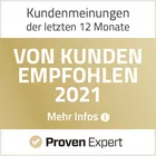 Proven Experts: Top Dienstleister 2021